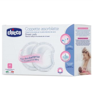 Chicco, wkładki laktacyjne NaturalFeeling, antybakteryjne, 60 sztuk - zdjęcie produktu