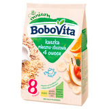 BoboVita Kaszka mleczno-zbożowa, 4 owoce, po 8 miesiącu, 230 g - miniaturka zdjęcia produktu