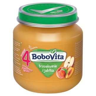 BoboVita Pierwsza Łyżeczka Deser, brzoskwinie i jabłka, po 4 miesiącu, 125 g - zdjęcie produktu