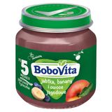 BoboVita Deser, banany, jabłka i owoce jagodowe, po 5 miesiącu, 125 g KRÓTKA DATA - miniaturka zdjęcia produktu
