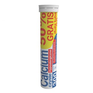 Calcium 300 Czyste Hypoalergiczne, 20 tabletek musujących - zdjęcie produktu