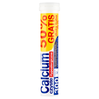 Calcium 300 Czyste Hypoalergiczne, 20 tabletek musujących - zdjęcie produktu