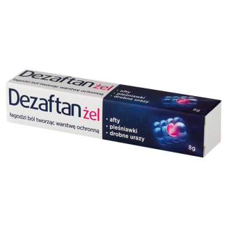 Dezaftan Med, żel do stosowania w jamie ustnej, 8 g USZKODZONE OPAKOWANIE - zdjęcie produktu