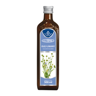 Oleofarm LinumVital, olej lniany tłoczony na zimno, 500 ml KRÓTKA DATA - zdjęcie produktu