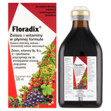 Floradix Żelazo i Witaminy, 500 ml USZKODZONE OPAKOWANIE - miniaturka zdjęcia produktu