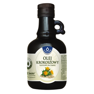 Oleofarm Oleje Świata Olej krokoszowy, tłoczony na zimno, 250 ml - zdjęcie produktu