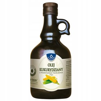 Oleofarm Oleje Świata Olej kukurydziany z pierwszego tłoczenia virgin, 500 ml KRÓTKA DATA - zdjęcie produktu