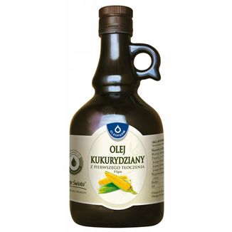 Oleofarm Oleje Świata Olej kukurydziany z pierwszego tłoczenia virgin, 500 ml - zdjęcie produktu
