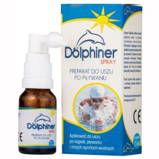 Dolphiner, preparat do uszu po pływaniu, spray, 15 ml - zdjęcie produktu