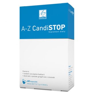 A-Z CandiSTOP, 60 kapsułek A-Z CandiSTOP, 60 kapsułek - zdjęcie produktu