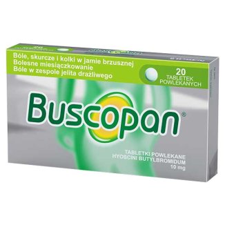 Buscopan 10 mg, 20 tabletek - zdjęcie produktu