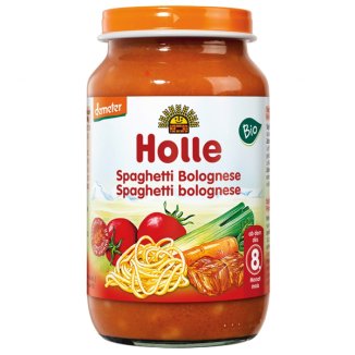 Holle, Danie BIO Spaghetti Bolognese, po 8 miesiącu, 220 g - zdjęcie produktu