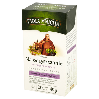 Herbapol Zioła Mnicha Na Oczyszczanie, herbatka ziołowa, 2 g x 20 saszetek - zdjęcie produktu