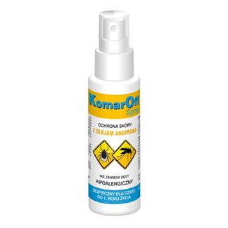 KomarOff, spray ochronny na skórę, od 1 roku życia, 70 ml KRÓTKA DATA - zdjęcie produktu
