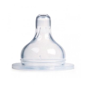 Canpol Babies, smoczek do butelek szerokich, silikonowy, EasyStart, rozmiar 0-mini, 1 sztuka - zdjęcie produktu
