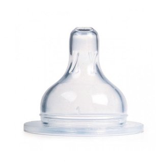 Canpol Babies EasyStart, smoczek do butelki szerokootworowej, silikonowy, rozmiar 2, średni przepływ, 1 sztuka - zdjęcie produktu