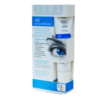 Zuma, żel ze świetlikiem pod oczy i na powieki do skóry podrażnionej zabiegami kosmetycznymi, 15 ml - zdjęcie produktu