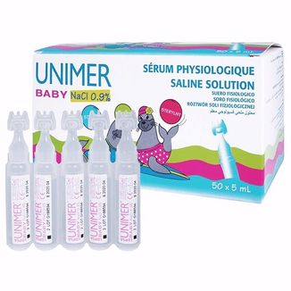 Unimer Baby NaCl 0,9%, sól fizjologiczna, 5 ml x 50 ampułek  - zdjęcie produktu