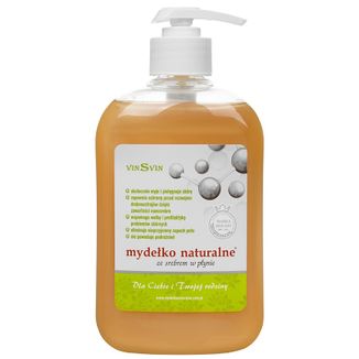 VinSvin, mydełko naturalne ze srebrem w płynie, 500 ml - zdjęcie produktu