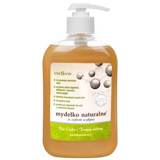 VinSvin, mydełko naturalne ze srebrem w płynie, 500 ml - zdjęcie produktu
