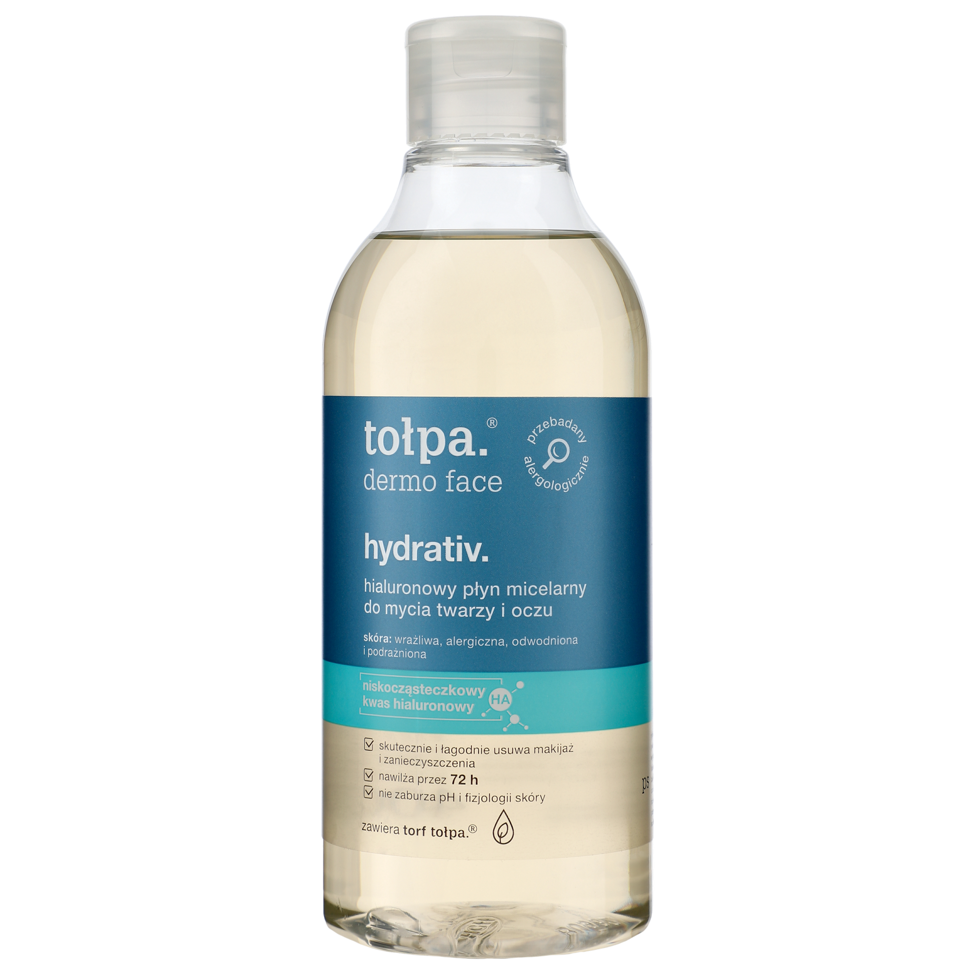 Tołpa Tołpa Dermo Face, Hydrativ, Mizellenwasser zur Gesichtsreinigung und Augen, feuchtigkeitsspendend, 400 ml — Inhaltsstoffe und Bewertung