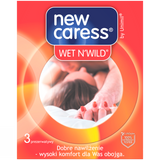 Unimil New Caress Wet N'Wild, prezerwatywy dodatkowo nawilżane, 3 sztuki Unimil New Caress Wet N'Wild, prezerwatywy dodatkowo nawilżane, 3 sztuki - miniaturka zdjęcia produktu