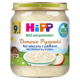 HiPP BIO od pokoleń, ryż mleczny z jabłkami, po 9 miesiącu, 200 g - miniaturka zdjęcia produktu