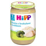 HiPP Danie, risotto z brokułami i królikiem, po 7 miesiącu, 220 g - miniaturka zdjęcia produktu