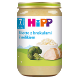 HiPP, risotto z brokułami i królikiem, po 7 miesiącu, 220 g - miniaturka zdjęcia produktu