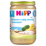 HiPP Danie, makaron z rybą morską i brokułami, po 9 miesiącu, 220 g - miniaturka zdjęcia produktu
