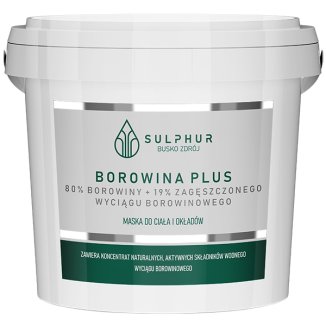 Sulphur Kuracja Borowinowa, borowina plus, pasta, 1 kg - zdjęcie produktu