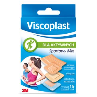 Plastry Viscoplast, Sportowy Mix, 15 sztuk - zdjęcie produktu