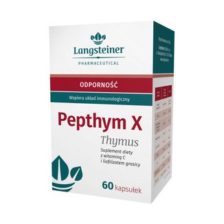 Langsteiner Pepthym X Thymus, 60 kapsułek USZKODZONE OPAKOWANIE - zdjęcie produktu