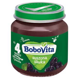 BoboVita Deser, suszona śliwka, po 4 miesiącu, 125 g - zdjęcie produktu