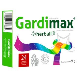 Gardimax Herball, smak malinowy, 24 pastylki do ssania - zdjęcie produktu
