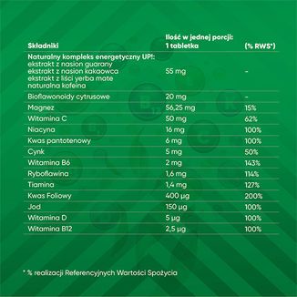 Vigor Up Fast, smak pomarańczowy, 20 tabletek musujących - 3 Vigor Up Fast, smak pomarańczowy, 20 tabletek musujących - 3 - zdjęcie produktu