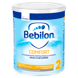 Bebilon Comfort 2, dla niemowląt w przypadku kolek i zaparć, powyżej 6 miesiąca, 400 g - zdjęcie produktu