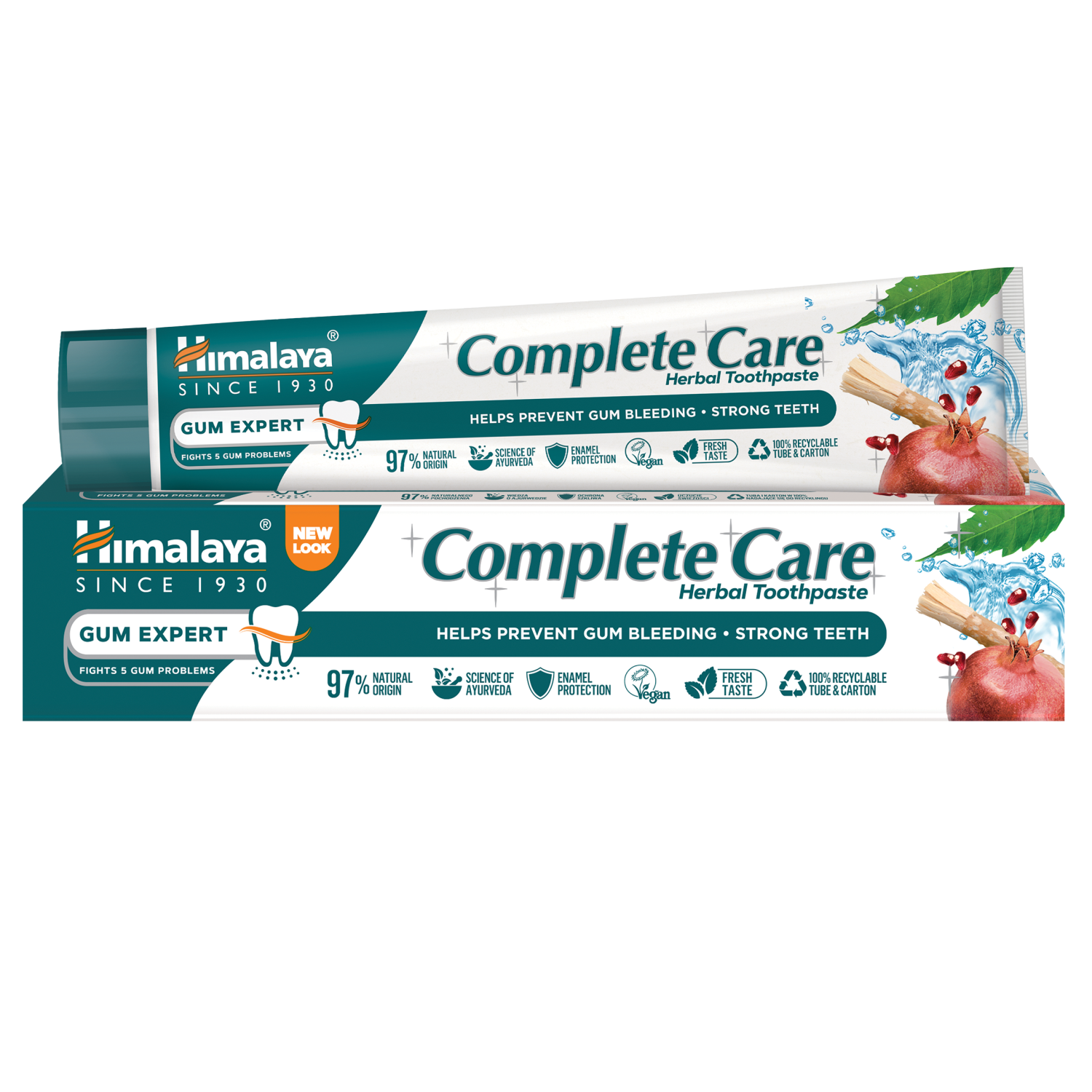 Nieznana Himalaya Complete Care, ziołowa pasta do zębów na krwawiące dziąsła, 75 ml