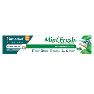 Himalaya Mint Fresh, ziołowa pasta do zębów w żelu, odświeżająca oddech, 75 ml - zdjęcie produktu