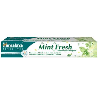 Himalaya Mint Fresh, ziołowa pasta do zębów w żelu, odświeżająca oddech, 75 ml - zdjęcie produktu