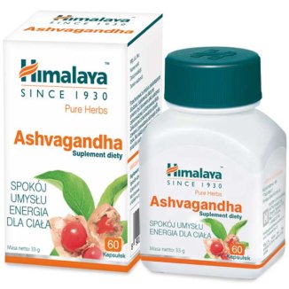 Himalaya Ashvagandha, 60 kapsułek - zdjęcie produktu