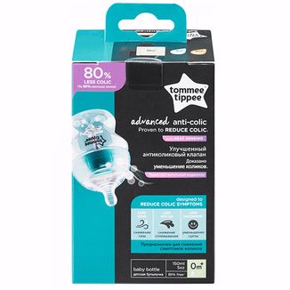 Tommee Tippee Advanced, butelka antykolkowa, od urodzenia, 150 ml - 8 Tommee Tippee Advanced, butelka antykolkowa, od urodzenia, 150 ml - 8 - zdjęcie produktu
