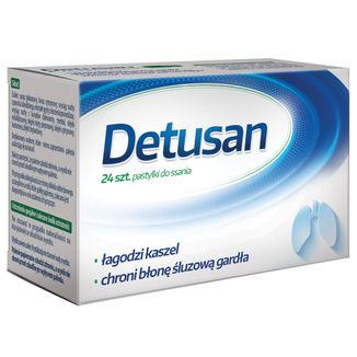 Detusan, 24 pastylki do ssania USZKODZONE OPAKOWANIE - zdjęcie produktu