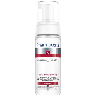 Pharmaceris N Puri-Capiliqmusse, delikatna pianka wzmacniająca naczynka do mycia twarzy i oczu, 150 ml - zdjęcie produktu