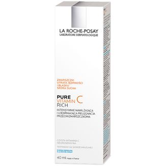 La Roche-Posay Pure C, intensywnie nawilżająca i ujędrniająca pielęgnacja przeciwzmarszczkowa, 40 ml - zdjęcie produktu