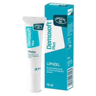 Demoxoft Plus, lipożel do specjalistycznej ochrony i pielęgnacji powiek, 15 ml - zdjęcie produktu