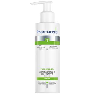 Pharmaceris T Puri-Sebogel, antybakteryjny żel myjący T do twarzy, 190 ml - zdjęcie produktu