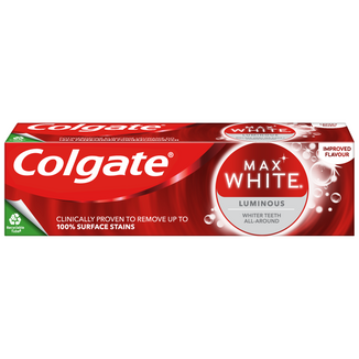 Colgate Max White Luminous, pasta do zębów z fluorem, skrząca mięta, 75 ml - zdjęcie produktu