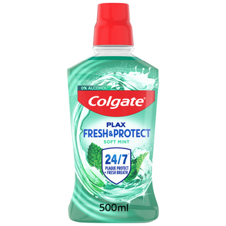 Colgate Plax Soft Mint, płyn do płukania jamy ustnej, 500 ml - zdjęcie produktu