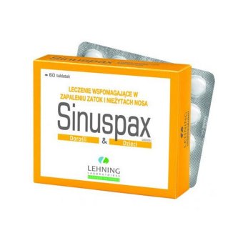 Sinuspax, dla dzieci i dorosłych, 60 tabletek do ssania - zdjęcie produktu